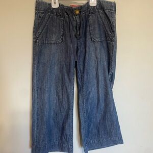 Women’s‎ gap wide leg Capri jean trousers size 1